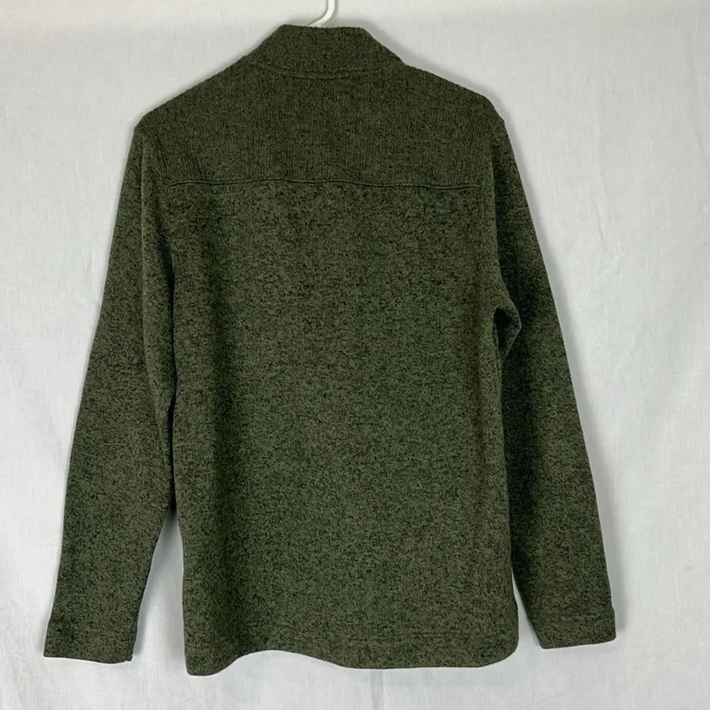 Soft Green Telluride 1/4 Zip Sweatshirt - Picture 4 of 5